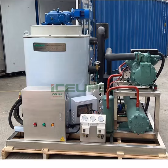 Iceups 5 Tons Fish Flake Ice Machine for Fish Processing and Frozen