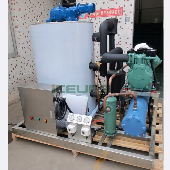 Iceups 5 Tons Fish Flake Ice Machine for Fish Processing and Frozen