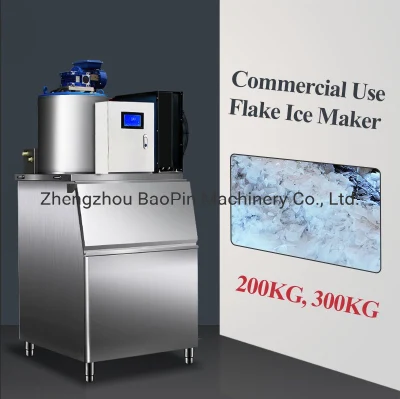 Fabbrica di produttori di ghiaccio per macchine per il ghiaccio a cubetti granulari commerciali silenziosi di grande capacità da 300 kg per uso residenziale di laboratorio