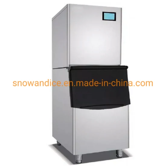 Macchina automatica per la produzione di ghiaccio a mezzaluna Macchina per cubetti di ghiaccio ad alto rendimento da 180 kg al giorno