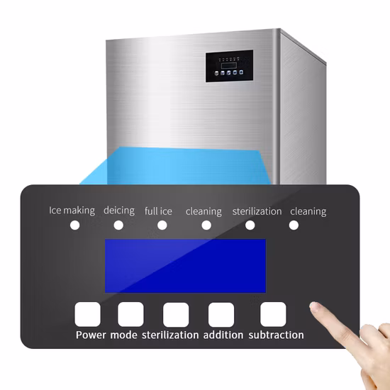 Macchina per fare cubetti di ghiaccio con barra di blocco di proiettili per tubi commerciali da 100 kg 200 kg 300 kg 1000 kg che fa macchina con compressore